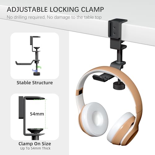 CUBE TECH 5 in 1 Desk Pencil Holder - Clamp on Under Desk - Image 4