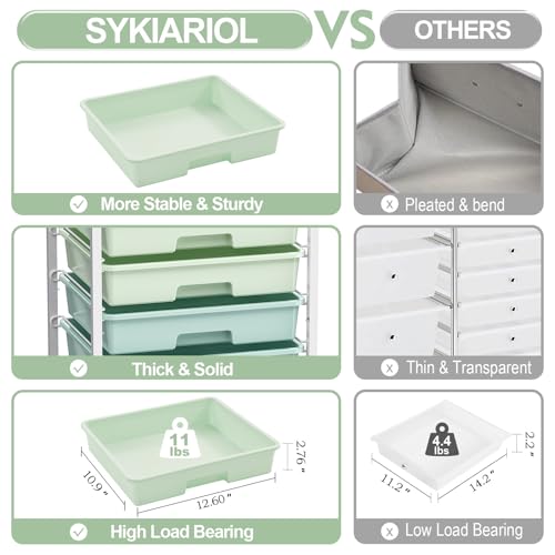SYKIARIOL Rolling Cart with Drawers,Craft Organizers and Storage - Image 6