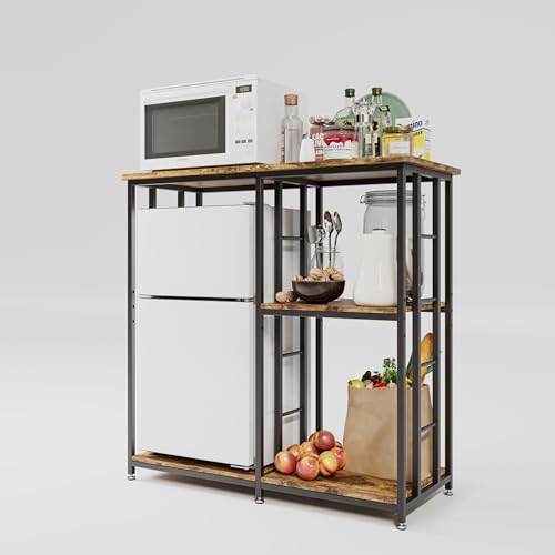 COCOLUCKY Mini Fridge Stand with Storage — 4-Tier Cabinet - Image 2