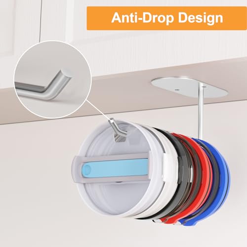 2 Pack Tumbler Lid Organizer, Space Saving Cup Lid Organizer - Image 5