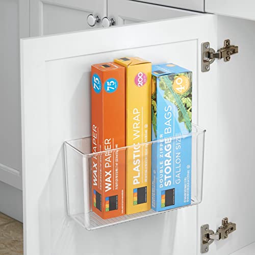 mDesign Plastic Adhesive Mount Storage Organizer Container - Image 8