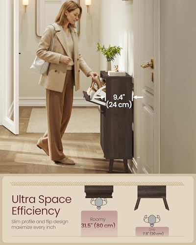 VASAGLE MAXE Collection - Shoe Storage Cabinet with 2 Flip - Image 5