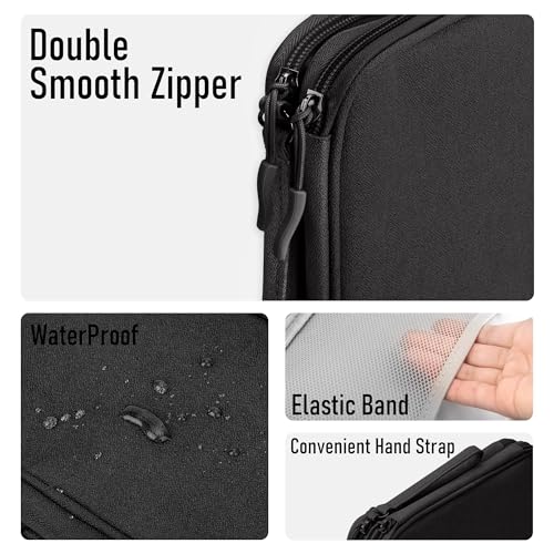Arae Travel Essentials Electronic Organizer Double Layer - Black - Image 5