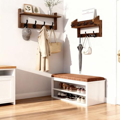 Coat Rack Wall Mount with Shelf, Key Holder Wall mount - Image 6