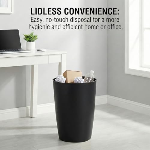 Mini Waste Basket, Durable Small Plastic Garbage Trash Can Bin - Image 6