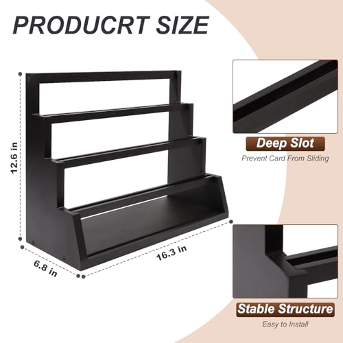 4-Tier Graded Trading Baseball Football Sports Card Display - Image 4