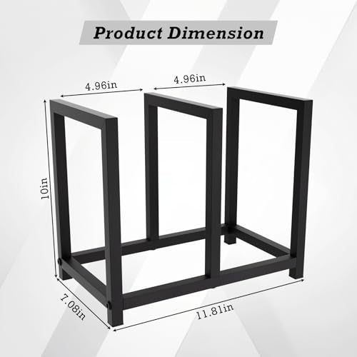 Vinyl Record Storage Holder, All Metal Tabletop Record - Image 4