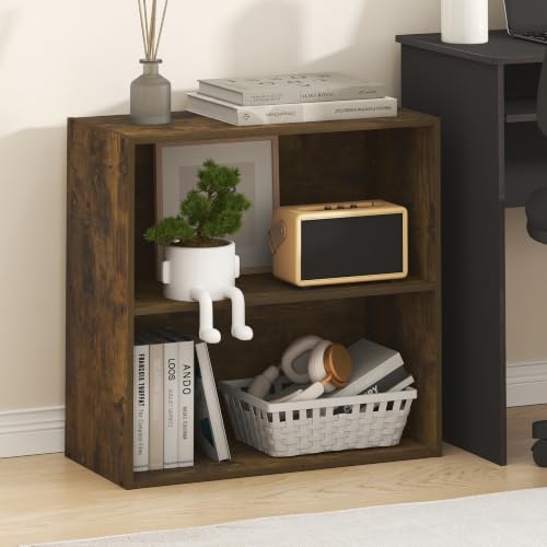Furinno PASIR 2-Tier Book Shelf, Open Shelves Bookshelf - Image 3