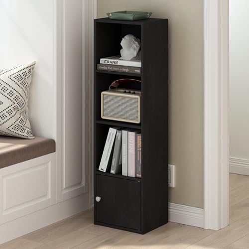 Furinno Luder Shelf Bookcase with 1 Door Storage Cabinet - Image 3