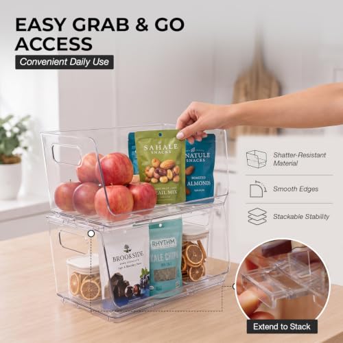 ClearSpace Stackable Storage Bins, Front Pantry Organizer - Image 7