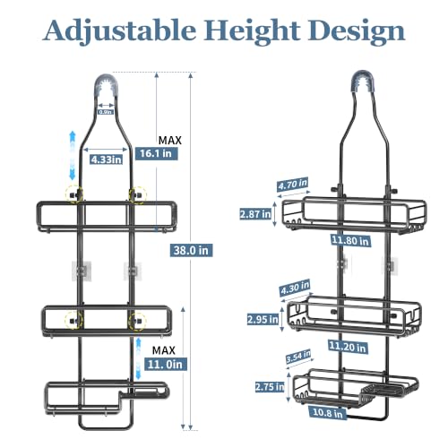Skyapex Shower Caddy Hanging Bathroom Organizer: Over Head - Image 3