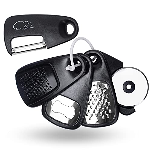 Kitchen Tools and Gadgets Set 5 Pieces, Cooking Essentials, Black - Image 2