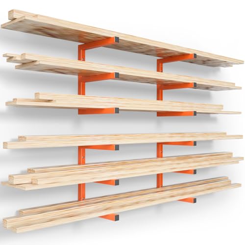 Wood Organizer and Lumber Storage Rack Wall Mount, Heavy - Image 2