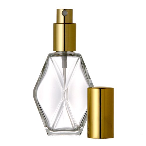 Diamond Spray Bottle. Fine Mist Perfume Cologne Atomizer for Essential Oil Aromatherapy Perfume Cologne Refillable (2 oz. 48 Bottles, Purple)