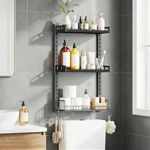 3 Tier Bathroom Shelves Over Toilet - Wall Mounted | Home Organization - Image 2