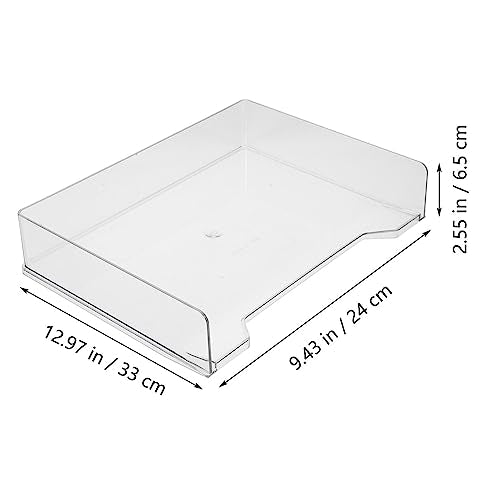 3 Tier Acrylic Stackable Letter Tray Clear Acrylic Tray Document - Image 4