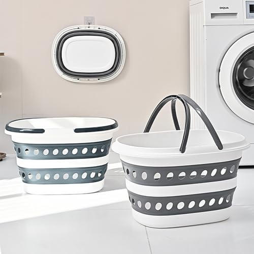Compact Collapsible Laundry Basket, Small Pop-Up Hamper - Image 3