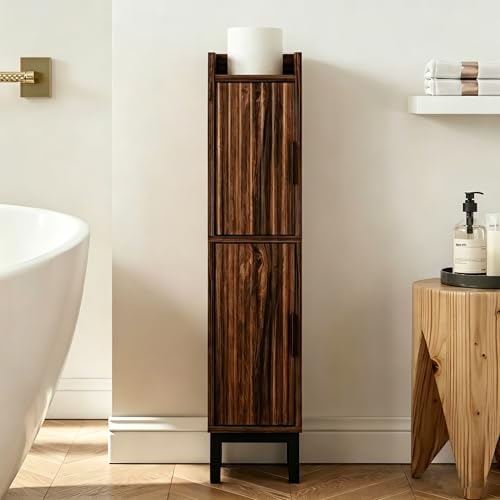 Fernitry Small Bathroom Storage Cabinet,Narrow Toilet - Image 2