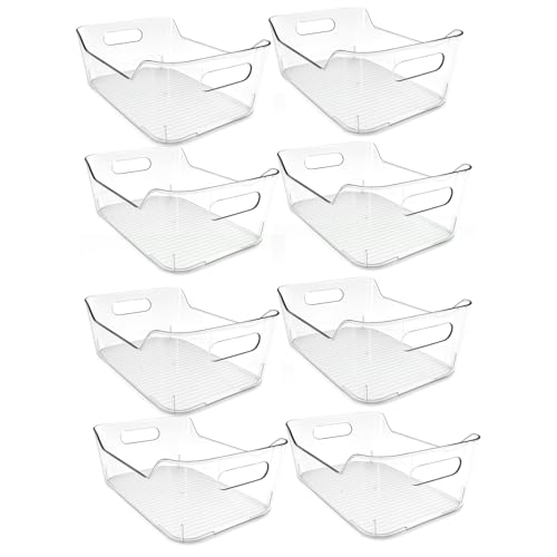 8 Pack Acrylic Pantry Storage Bins, Storage Bins for Cabinets - Image 2