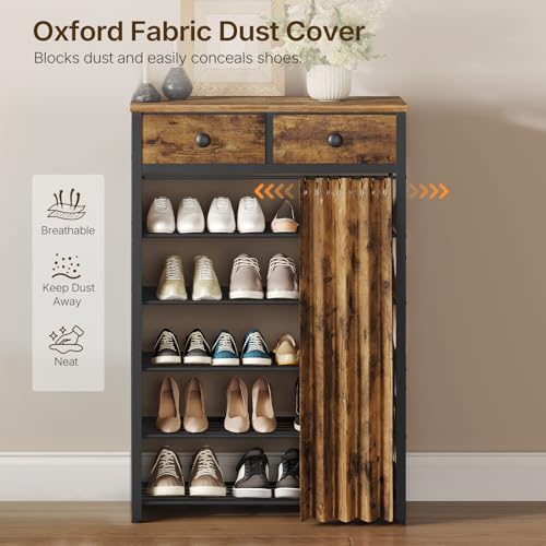 6-Tier Shoe Rack for Entryway, Hidden Shoe Storage | Home Organization - Image 5