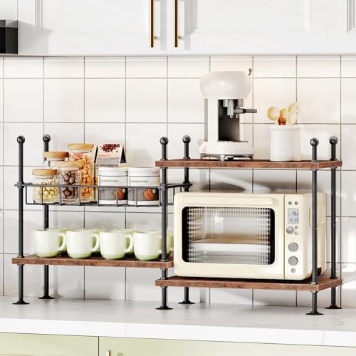 HOOBRO Kitchen Countertop Organizer, 4-Tier Adjustable Kitchen - Image 4