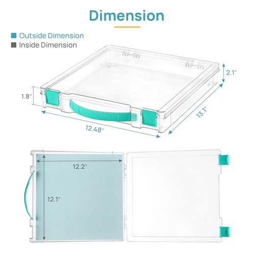 Vtopmart 3 Pack Board Game Storage with Handle | Home Organization - Image 3