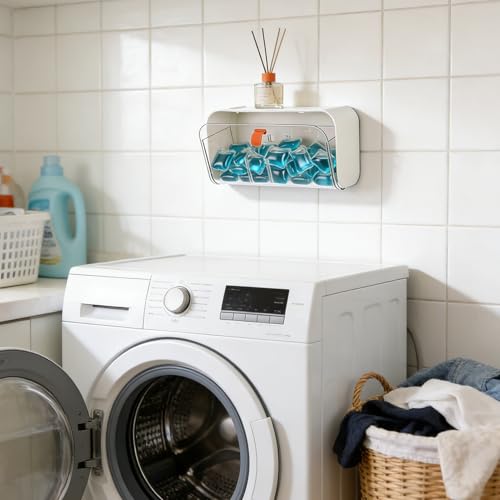 Dishwasher Detergent Pods Holder Wall-Mounted Clear - Image 3