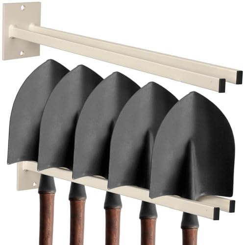 Zonon 2 Pcs Shovel Holder Wall Mount Tool Rack Heavy Duty - Image 2