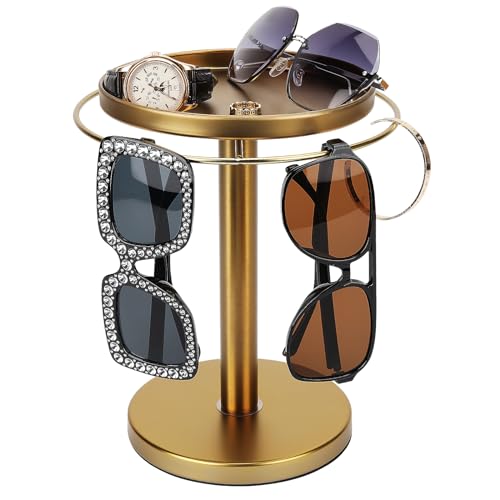 kondyfayo 360° Rotating Sunglass Organizer Storage, Stainless - Image 2