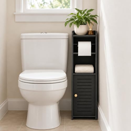 Toilet Paper Holder Stand, 30.7 Inch Toilet Paper Storage - Image 2