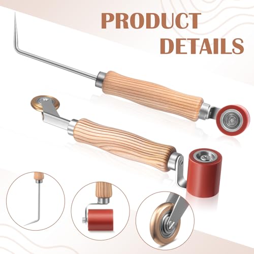 2 Pcs Seam Roller with Tester Probe and Dual Roller for PVC TPO - Image 7
