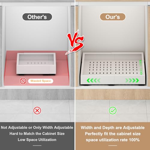 Fokyfok 2Pc Pull out Cabinet Organizer,11"-16"W,17"- | All Products - Image 4