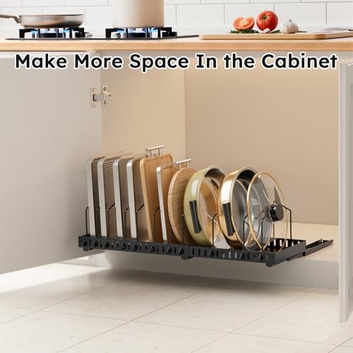 Pull-out Pots and Pans Organizer Under Cabinet - 1 Pack - Image 7