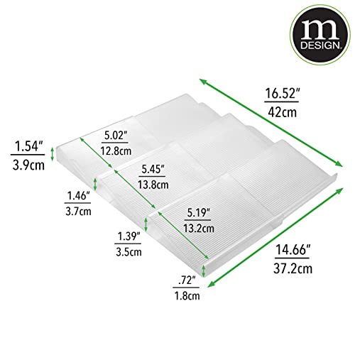 mDesign Expandable Plastic Deluxe Spice Rack, Drawer - Image 8