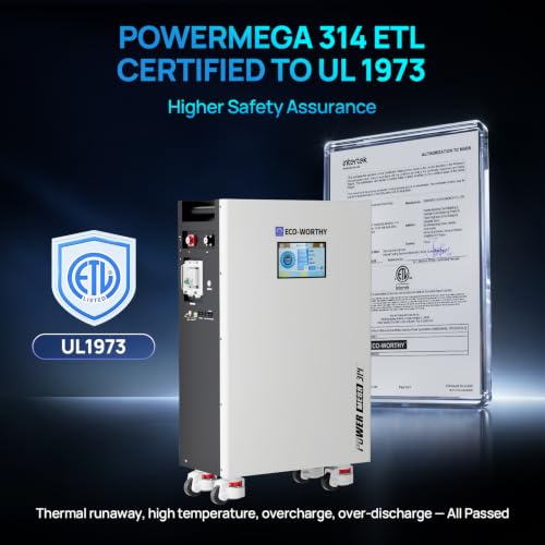 ECO-WORTHY Powermega 48V 314Ah UL1973 LiFePO4 Energy Storage - Image 5