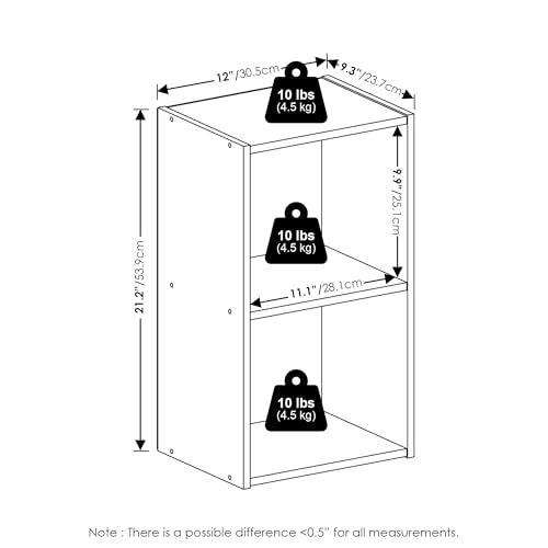 Furinno PASIR Book Shelf, 2-Tier Modern Bookshelf - Image 4