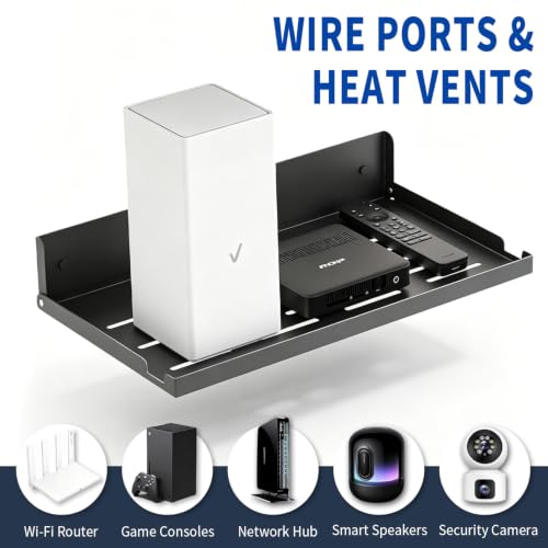Foldable Wall Mount Router Shelf 14" W x 8" D Metal | All Products - Image 4