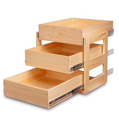 Pull Out Cabinet Organizer 17''W×21''D×19''H Slide Out Drawer - Image 2