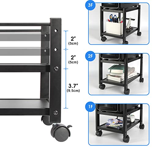 J JACKCUBE DESIGN 2 Tier Computer Tower Stand for Desktop CPU - Image 6