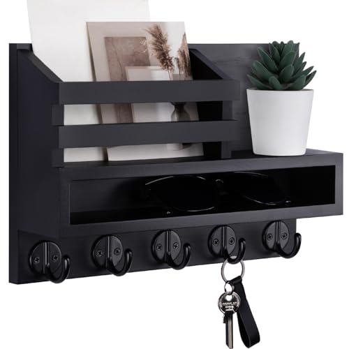 Key and Mail Holder Wall Mount, Key Hanger with Long - Image 2