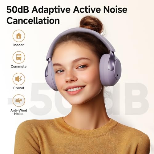 QCY H3 PRO Adaptive ANC Wireless Headphones Over Ear - Image 3