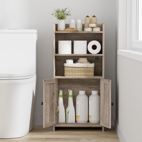 Small Bathroom Storage Cabinet, Bathroom Floor Cabinet, 14.6" W - Image 4