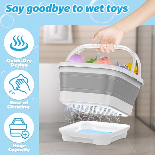 Anivia Foldable Bath Toy Storage Organizer | Home Organization - Image 5