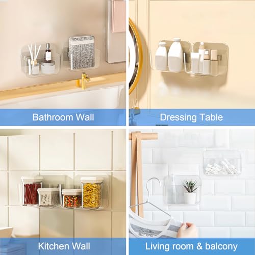Diesisa Wall Mount Organizer, 2Pc Small Adhesive Cabinet Door - Image 5