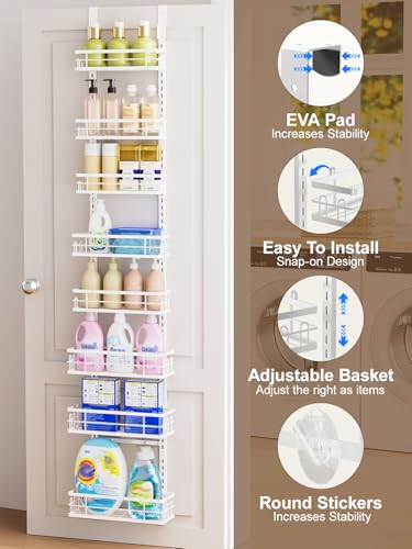 Delamu 9-Tier Over the Door Pantry Organizer, Adjust - Image 5