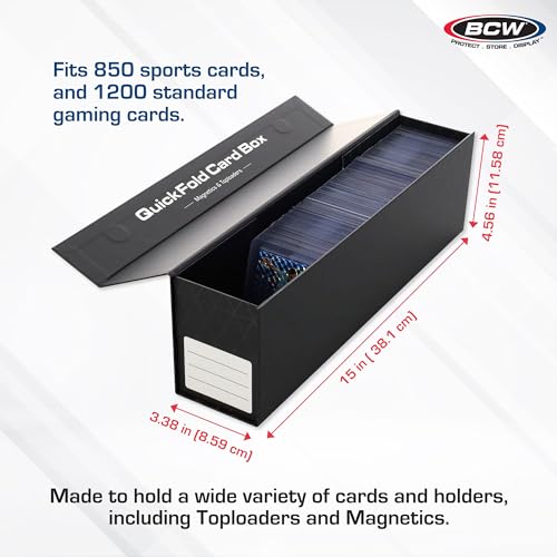 BCW QuickFold Card Boxes for Toploaders and Magnetics, Magnetic - Image 3
