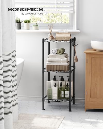 SONGMICS 3-Tier Bathroom Shelf, Storage Rack for Small Space - Image 3