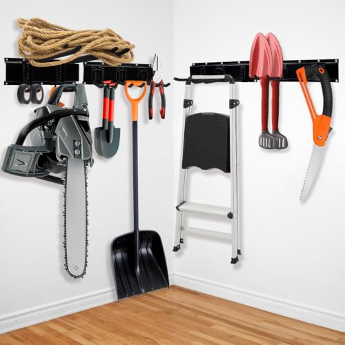48" Garage Tool Organizer Wall Mount,Heavy Duty Adjustable Hooks - Image 3
