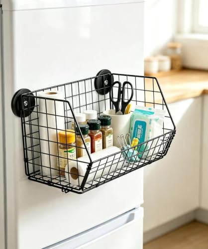 Heavy Duty Magnetic Storage Basket,Solid Metal Magnet - Image 3