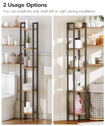 HOOBRO Over The Toilet Storage Rack Cabinet,8-Tier | Home Organization - Image 7
